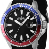 Invicta Pro Diver Silicone Strap Black Dial Quartz 46131 Men's Watch