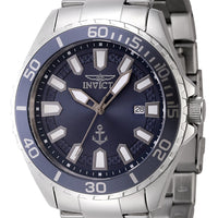 Invicta Ocean Voyage Stainless Steel Blue Dial Quartz 46278 Men's Watch