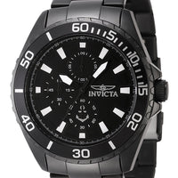 Invicta Ocean Voyage Chronograph Stainless Steel Black Dial Quartz 46284 Men's Watch