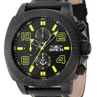 Invicta Ocean Voyage Chronograph Nylon Strap Black Dial Quartz 46287 Men's Watch