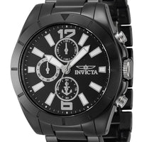 Invicta Ocean Voyage Chronograph Ceramic Bracelet Black Dial 46298 100m Men's Watch