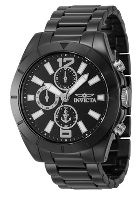 Invicta Ocean Voyage Chronograph Ceramic Bracelet Black Dial 46298 100m Men's Watch