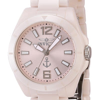 Invicta Ocean Voyage Ceramic Bracelet Light Pink Dial Quartz 46302 Women's Watch