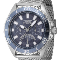 Invicta Pro Diver Retrograde Gmt Stainless Steel Blue Dial Quartz 46905 Men's Watch