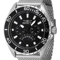 Invicta Pro Diver Retrograde Gmt Stainless Steel Black Dial Quartz 46907 Men's Watch