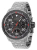 Invicta Aviator Retrograde Gmt Stainless Steel Gunmetal Dial Quartz 46982 100m Men's Watch