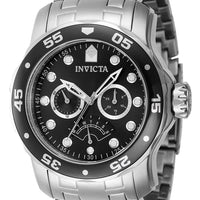 Invicta Pro Diver Retrograde Gmt Black Dial Quartz Diver's 46992 200m Men's Watch