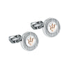 Maserati Jewels Stainless Steel Cufflinks Jm121atk14 For Men