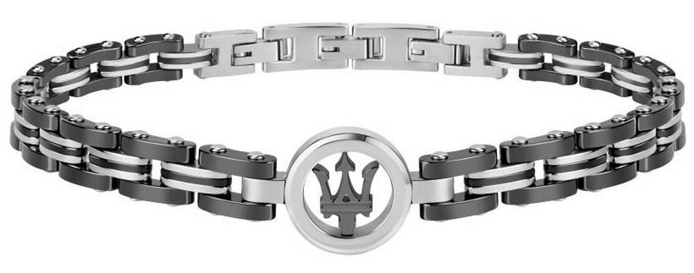 Maserati Jewels Stainless Steel Jm219aqh13 Men's Bracelet