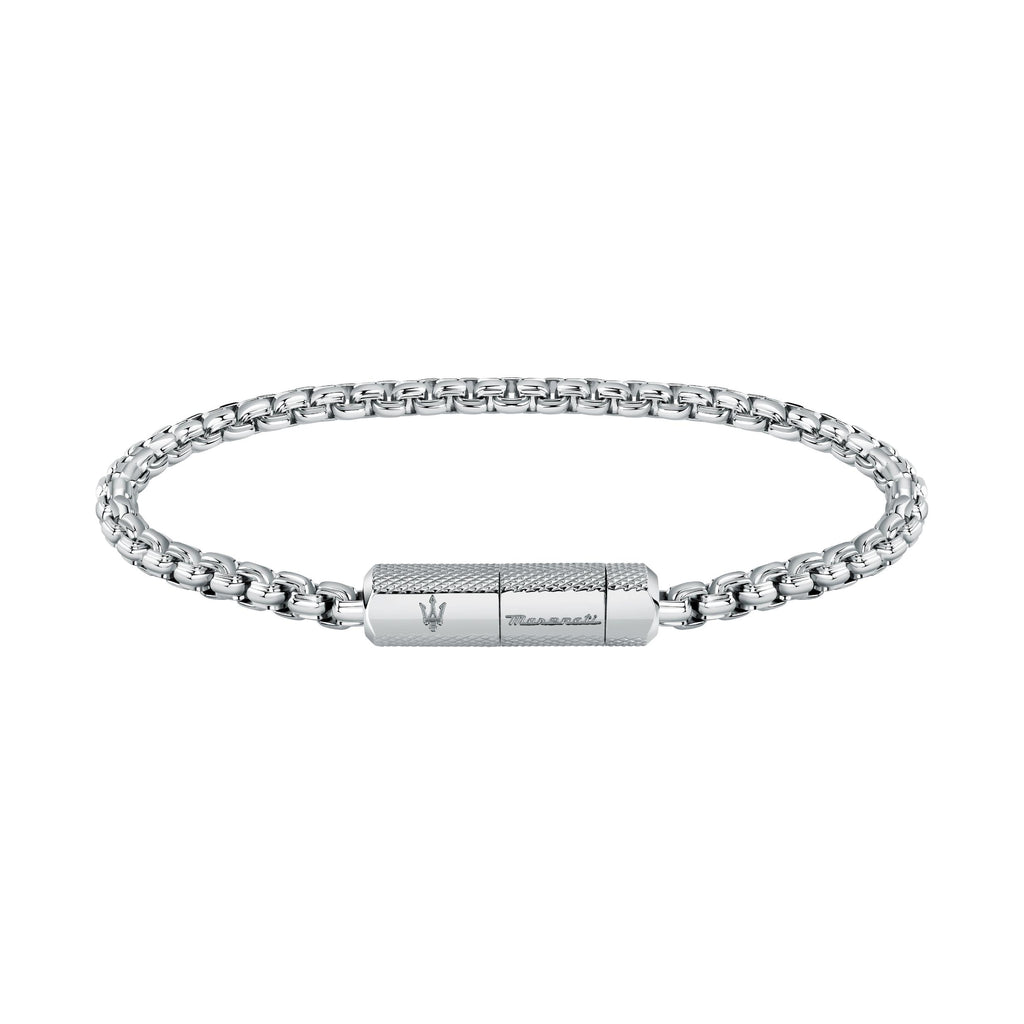 Maserati Jewels Stainless Steel Chain Bracelet Jm223atk22 For Men