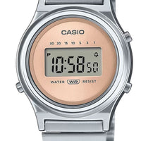 Casio Vintage Digital Stainless Steel Rose Gold Dial Quartz La700we-4a Women's Watch