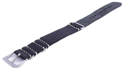 Ratio Ls19 Black Leather Strap 22mm