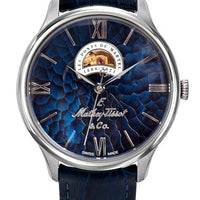 Mathey-tissot Edmond Limited Edition Open Heart Blue Dial Automatic Mc1886abu Men's Watch