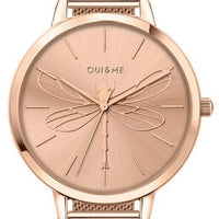 Oui  Me Grande Amourette Rose Gold Tone Stainless Steel Quartz Me010035 Women's Watch