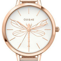 Oui  Me Petite Amourette White Dial Rose Gold Tone Stainless Steel Quartz Me010046 Women's Watch