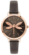 Oui  Me Amourette Grey Sunray Dial Leather Strap Quartz Me010074 Women's Watch