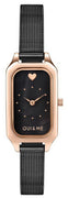 Oui  Me Finette Rose Black Mop Dial Stainless Steel Quartz Me010117 Women's Watch