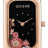 Oui  Me Finette Black Dial Leather Strap Quartz Me010124 Women's Watch