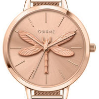 Oui  Me Amourette Rose Gold Tone Stainless Steel Quartz Me010136 Women's Watch