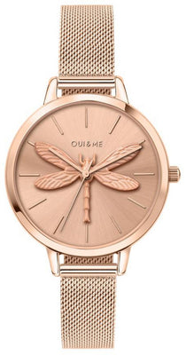 Oui  Me Amourette Rose Gold Tone Stainless Steel Quartz Me010136 Women's Watch