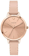 Oui  Me Amourette Rose Gold Shiny Dial Leather Strap Quartz Me010144 Women's Watch