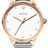 Oui  Me Bichette White Dial Stainless Steel Quartz Me010169 Women's Watch