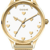 Oui  Me Minette Yellow Gold Dial Gold Tone Stainless Steel Quartz Me010171 Women's Watch