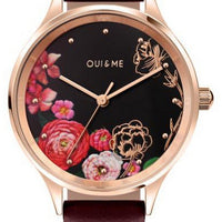 Oui  Me Minette Black Dial Leather Strap Quartz Me010173 Women's Watch