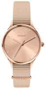 Oui  Me Petite Bichette Rose Gold Sunray Dial Nylon Strap Quartz Me010201 Women's Watch