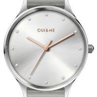 Oui  Me Petite Bichette Silver Sunray Dial Nylon Strap Quartz Me010202 Women's Watch