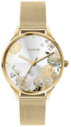 Oui  Me Bichette Silver Dial Gold Tone Stainless Steel Quartz Me010230 Women's Watch