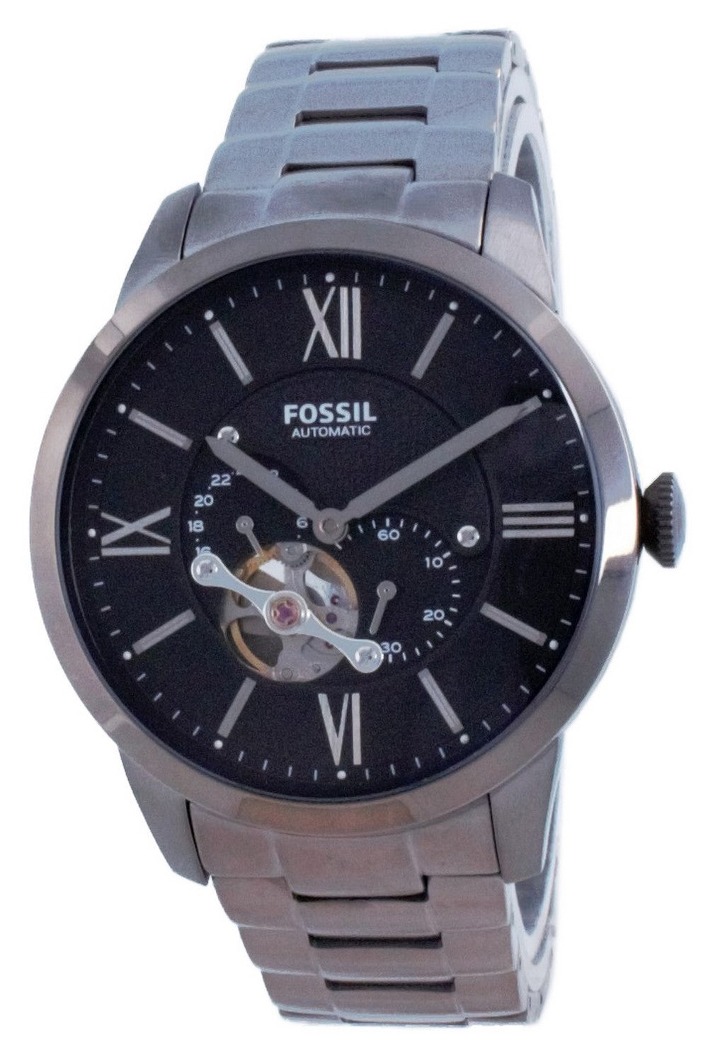 Fossil Townsman Open Heart Stainless Steel Automatic Me3172 Men's Watch