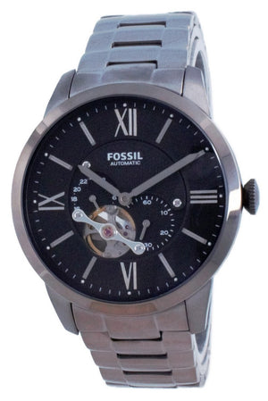 Fossil Townsman Open Heart Stainless Steel Automatic Me3172 Men's Watch