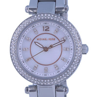 Michael Kors Mini Parker Crystal Accents Silver Dial Quartz Mk6932 Women's Watch