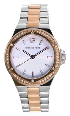 Michael Kors Lennox Crystal Accents Silver Dial Quartz Mk6989 Women's Watch