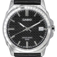 Casio Standard Analog Leather Strap Black Dial Quartz Mtp-e720l-1a Men's Watch