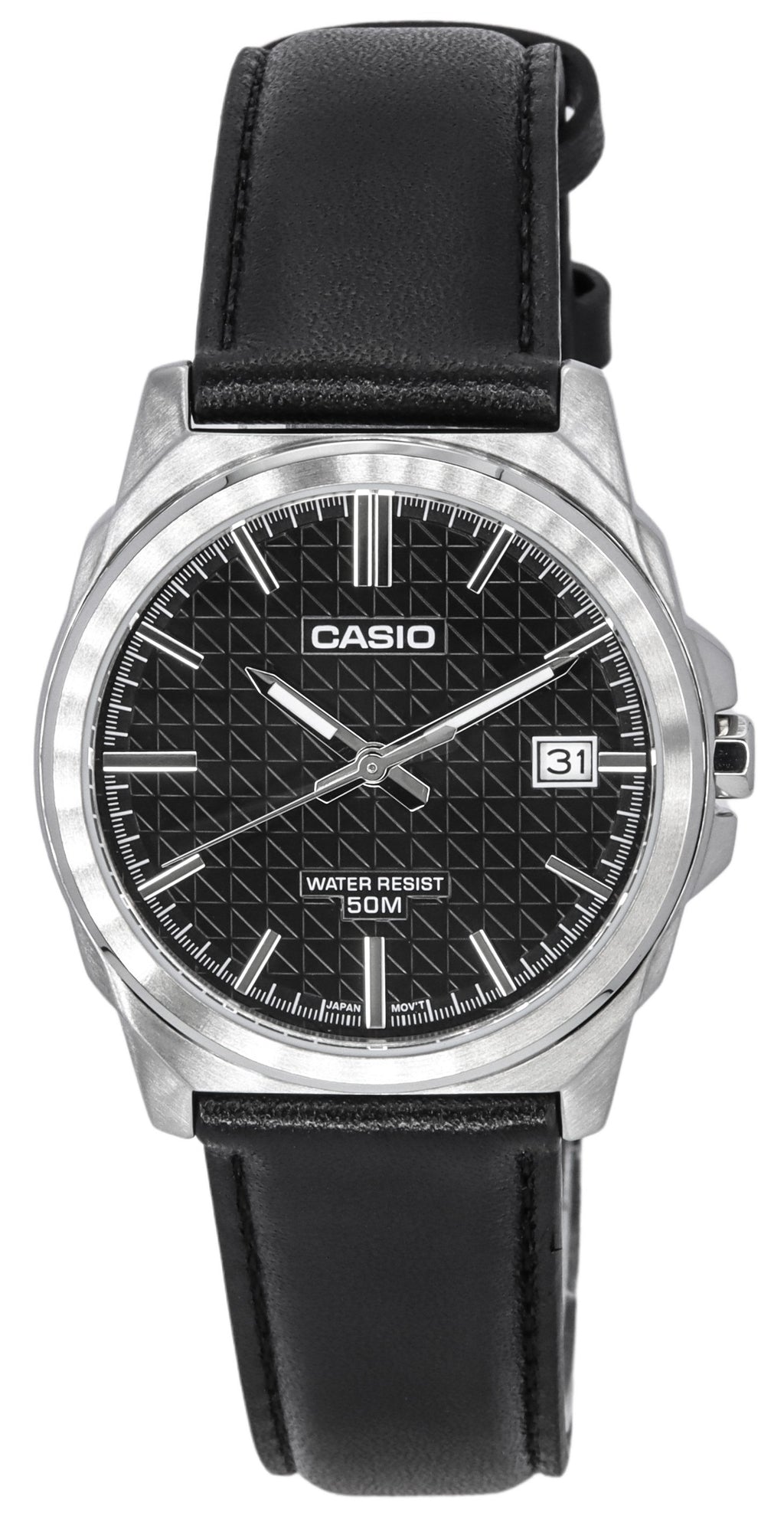 Casio Standard Analog Leather Strap Black Dial Quartz Mtp-e720l-1a Men's Watch