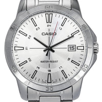Casio Standard Analog Stainless Steel Silver Dial Quartz Mtp-v004d-7c Men's Watch