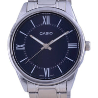 Casio Blue Dial Stainless Steel Analog Quartz Mtp-v005d-2b5 Mtpv005d-2 Men's Watch