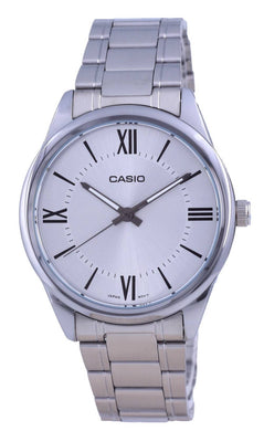Casio Silver Dial Stainless Steel Analog Quartz Mtp-v005d-7b5 Mtpv005d-7 Men's Watch