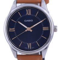 Casio Blue Dial Stainless Steel Analog Quartz Mtp-v005l-2b5 Mtpv005l-2 Men's Watch