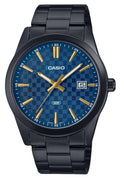 Casio Standard Analog Black Ion Plated Stainless Steel Blue Dial Quartz Mtp-vd03b-2a Men's Watch