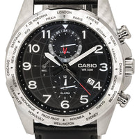 Casio Standard Analog Leather Strap Black Dial Quartz Mtp-w500l-1a Mtpw500l-1 Men's Watch