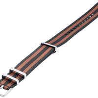 Ratio Nato22 Brown And Black Nylon 22mm Watch Strap