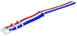 Ratio Nato25 France National Flag Pattern Polyester 22mm Strap