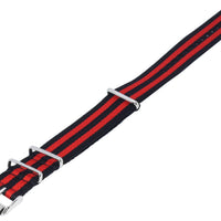 Ratio Nator05 Multicolor Red And Black 20mm Polyester Watch Strap