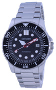 Citizen Black Dial Stainless Steel Automatic Nj0120-81e 100m Men's Watch