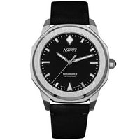 Nappey Renaissance Steel And Black Suede Automatic Ny41-ad1m-3b1a 200m Unisex Watch