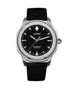 Nappey Renaissance Steel And Black Suede Automatic Ny41-ad1m-3b1a 200m Unisex Watch