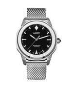 Nappey Renaissance Steel And Black Milanese Automatic Ny41-ad1m-6b2aa 200m Unisex Watch